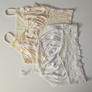 2 Romantic Boho Lace Bralettes (S/M)